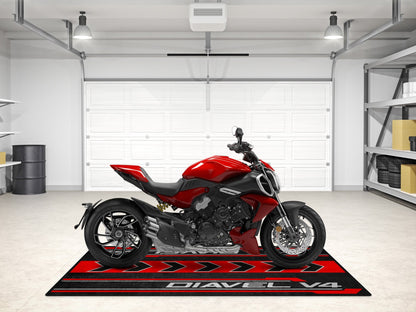 Designed Pit Mat for Ducati Diavel V4 Motorcycle - MM7170