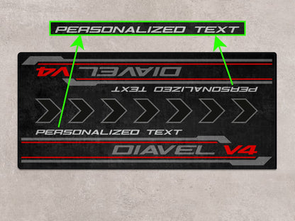 Designed Pit Mat for Ducati Diavel V4 Motorcycle - MM7170
