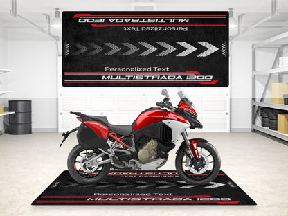 Designed Pit Mat for Ducati Multistrada 1200 Motorcycle - MM7180