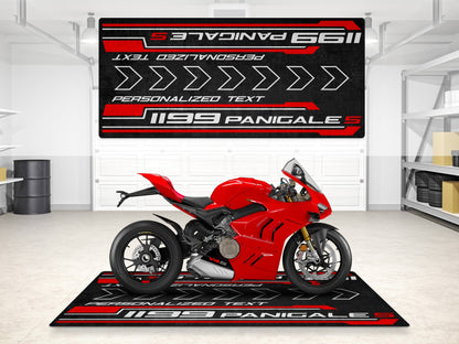Designed Pit Mat for Ducati 1199 Panigale S Motorcycle - MM7183