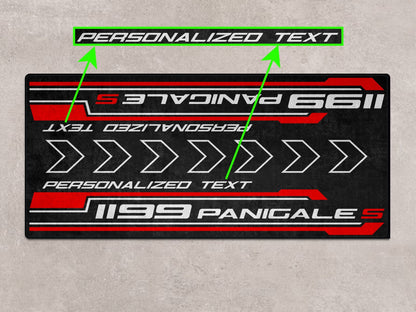 Designed Pit Mat for Ducati 1199 Panigale S Motorcycle - MM7183