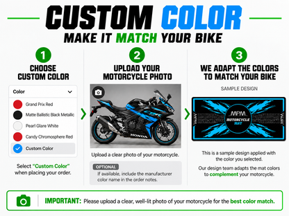 Designed Pit Mat for Honda CRF Motorcycle - MM7457