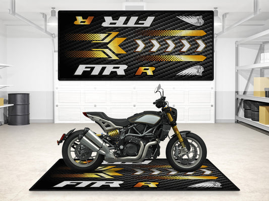 Designed Pit Mat for Indian FTR Carbon 1200 Motorcycle - MM7317