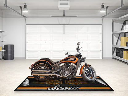 Designed Pit Mat for Indian Scout Motorcycle - MM7323