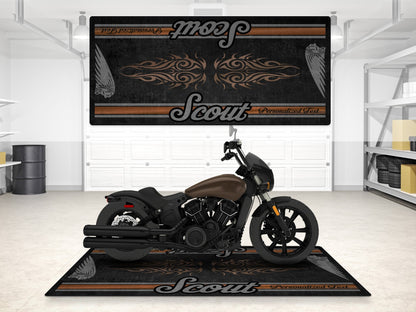 Designed Pit Mat for Indian Scout Rogue Sixty Motorcycle - MM7324