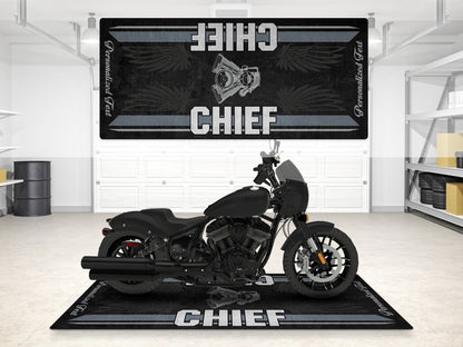 Designed Pit Mat for Indian Sport Chief Motorcycle - MM7325