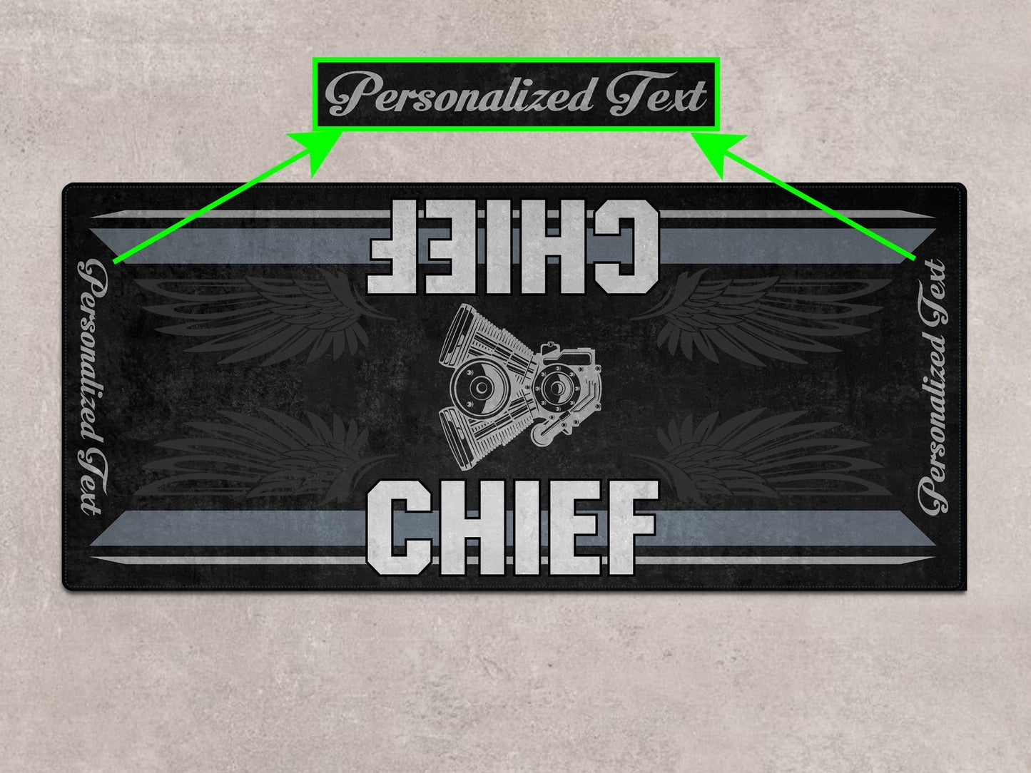 Designed Pit Mat for Indian Sport Chief Motorcycle - MM7325