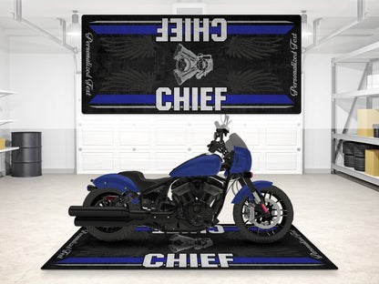 Designed Pit Mat for Indian Sport Chief Motorcycle - MM7325