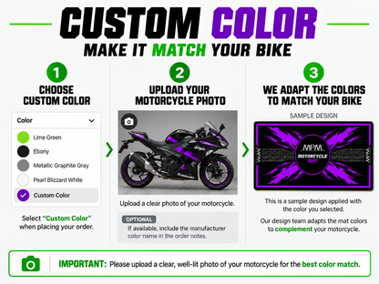Designed Pit Mat for Kawasaki ZH2 Motorcycle - MM7418