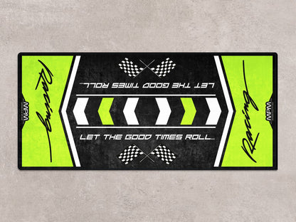 Designed Pit Mat for Kawasaki Racing Motorcycle - MM7135