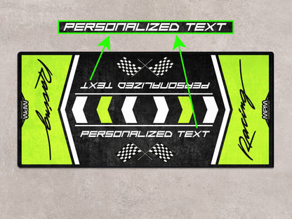 Designed Pit Mat for Kawasaki Racing Motorcycle - MM7135