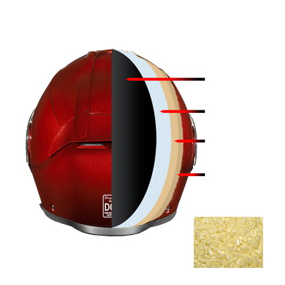 Daytona Glide Modular Motorcycle Helmet - DOT Approved, Bluetooth Ready, Dual Visor, Men/Women/Youth - Black Cherry