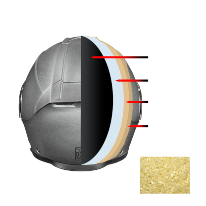 Daytona Glide Modular Motorcycle Helmet - DOT Approved, Bluetooth Ready, Dual Visor, Men/Women/Youth- Shark Blu