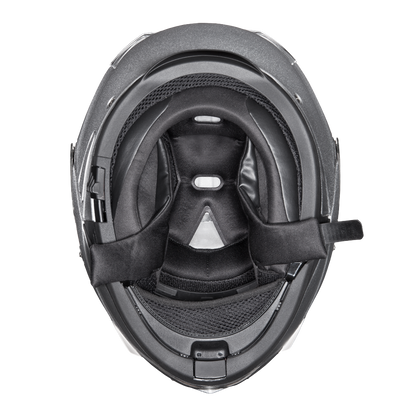 Daytona Glide Modular Motorcycle Helmet - DOT Approved, Bluetooth Ready, Dual Visor, Men/Women/Youth- Silver Metallic