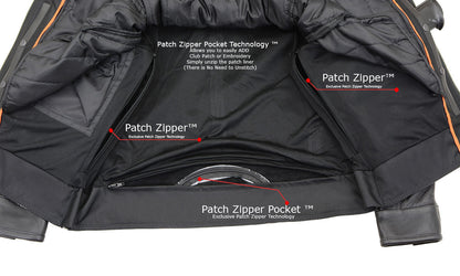 Milwaukee Leather MLM1551 Men's Black Lightweight Premium Leather Motorcycle Jacket w/ Cool-Tec Leather Treatement