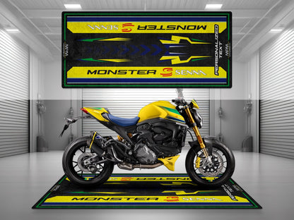 Motorcycle Mat for Ducati Monster Senna Motorcycle - MM4107
