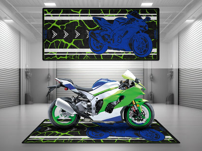 Motorcycle Mat for Kawasaki Motorcycle - U202