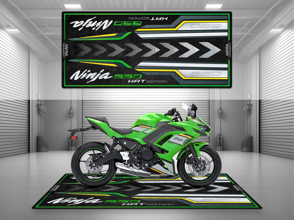 Designed Pit Mat for Kawasaki Ninja 650 KRT Edition Motorcycle - MM7389