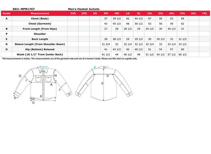 Nexgen Heat NXM1767SET Men's 'Ruffled' Black Soft Shell Heated Hooded Jacket (Included Rechargeable 10000mAh Battery)
