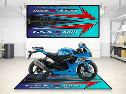 Designed Pit Mat for Suzuki GSX-R1000 Motorsport Motorcycle - MM7127