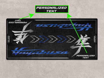 Designed Pit Mat for Suzuki Hayabusa Motorsport Motorcycle - MM7129