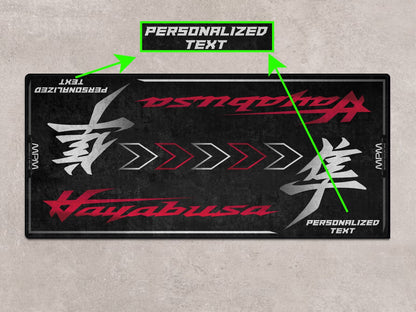 Designed Pit Mat for Suzuki Hayabusa Motorsport Motorcycle - MM7129