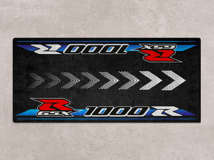 Designed Pit Mat for Suzuki Motorsport GSX - R1000R 2023 Motorcycle - MM7130
