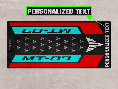 Designed Pit Mat for Yamaha MT-07 Motorcycle - MM7119