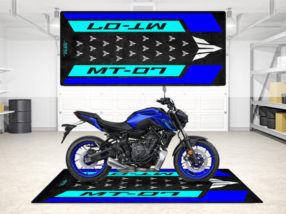 Designed Pit Mat for Yamaha MT-07 Motorcycle - MM7119