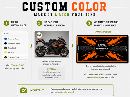 Designed Pit Mat for Yamaha R3 Motorcycle - MM7114